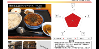 【赤塚 芝蘭 板橋本店】女性客も多いお洒落中華店の山椒系陳麻婆豆腐（辛☆７旨☆７）
